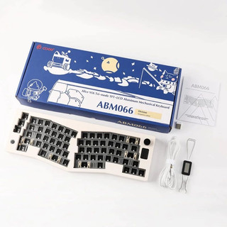 - bộ kit bàn phím cơ layout alice -cidoo abm066 hỗ trợ via keymap - 3 mode - rgb mạch xuôi