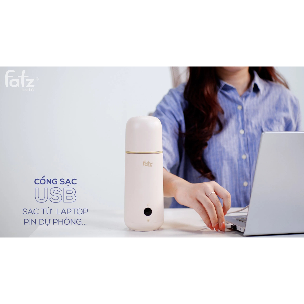 Máy hâm nước pha sữa du lịch cầm tay Fatzbaby - Mini Smart 2 - FB3625VA