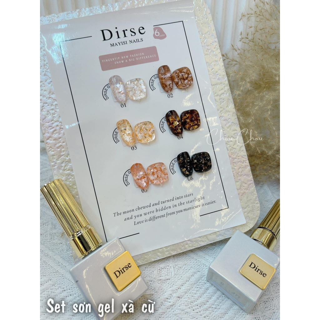 Set sơn gel nhũ xà cừ - xà cừ mix gel trang trí nail + tặng kèm bảng màu hottrend 2023