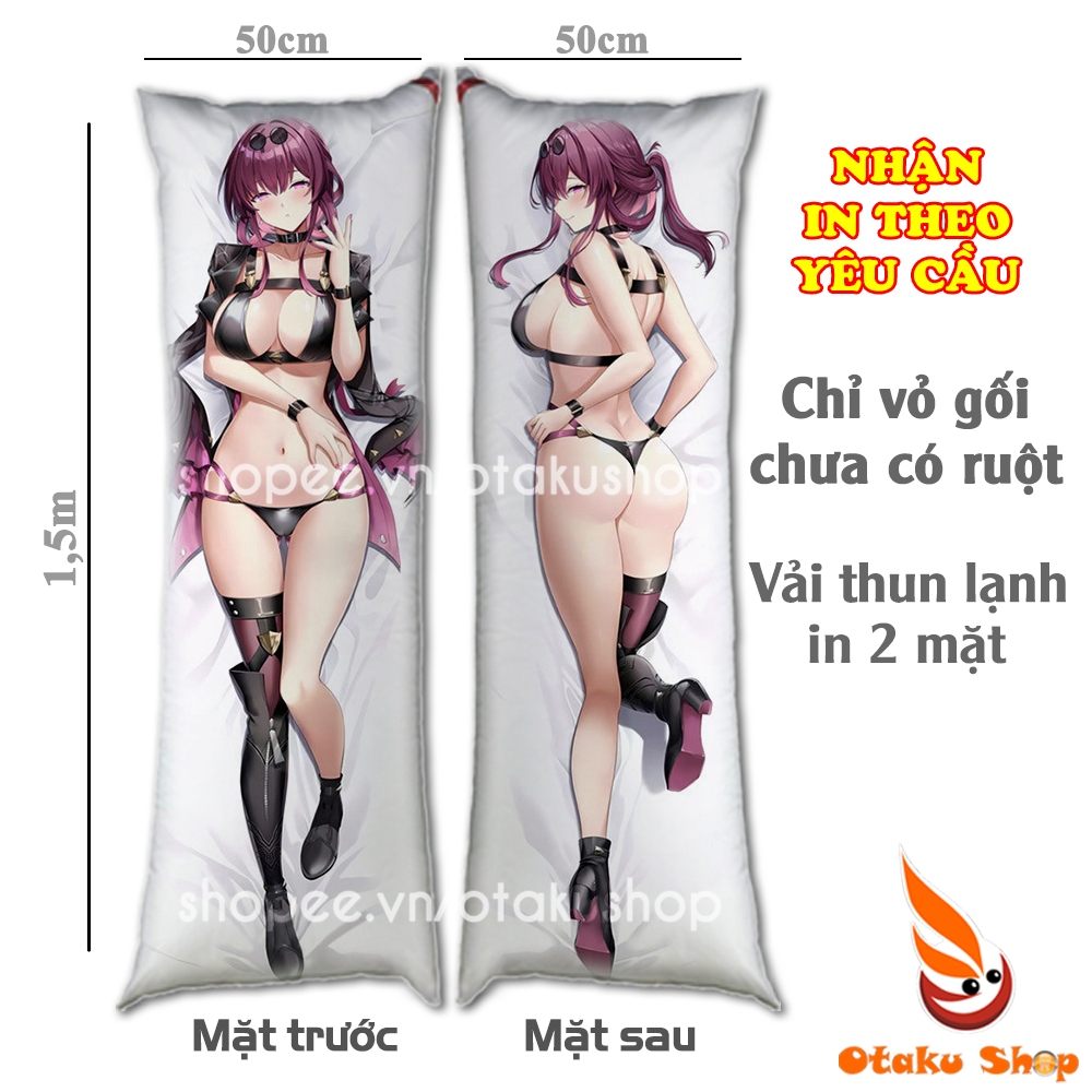 Vỏ Gối ôm Anime Game Honkai Star Rail siêu to dài 1,5m x 50cm hàng có sẵn Kafka và đặt theo yêu cầu