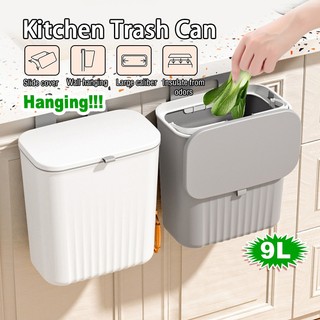 Thùng rác nắp lật gắn tường cỡ lớn tiện dụng,thùng rác treo tủ bếp nắp lật thông minh,thùng rác có nắp lật nhà vệ sinh