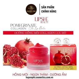 Son dưỡng môi lựu đỏ Lipshe làm hồng môi, căng bóng mịn, khử thâm 5g