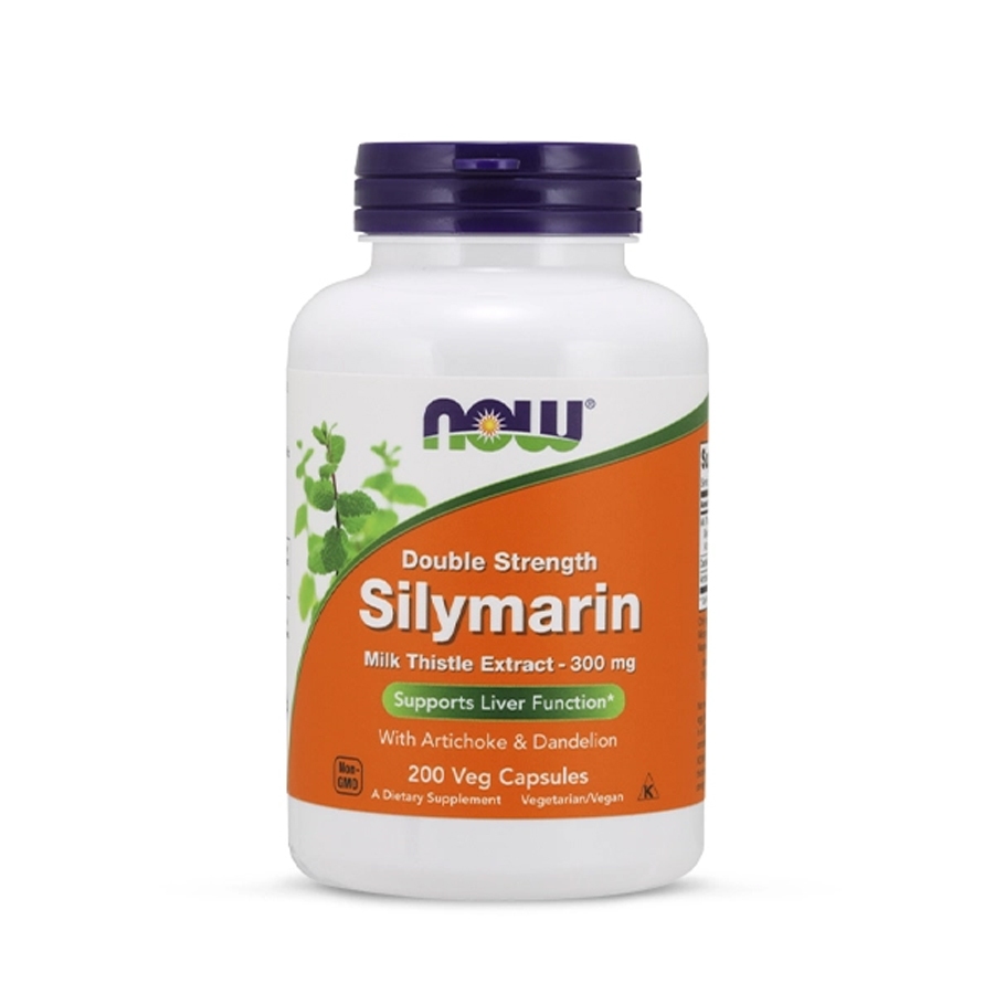 Viên uống NOW Silymarin Milk Thistle Extract 300 mg hỗ trợ thanh lọc, giải độc gan, bảo vệ sức khỏe gan - Shop Gym