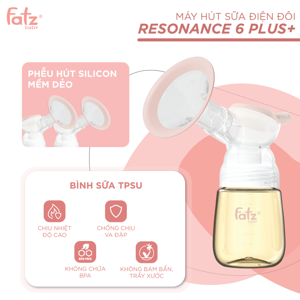 Máy hút sữa điện đôi Fatzbaby – RESONANCE 6 PLUS+ – FB1103VN