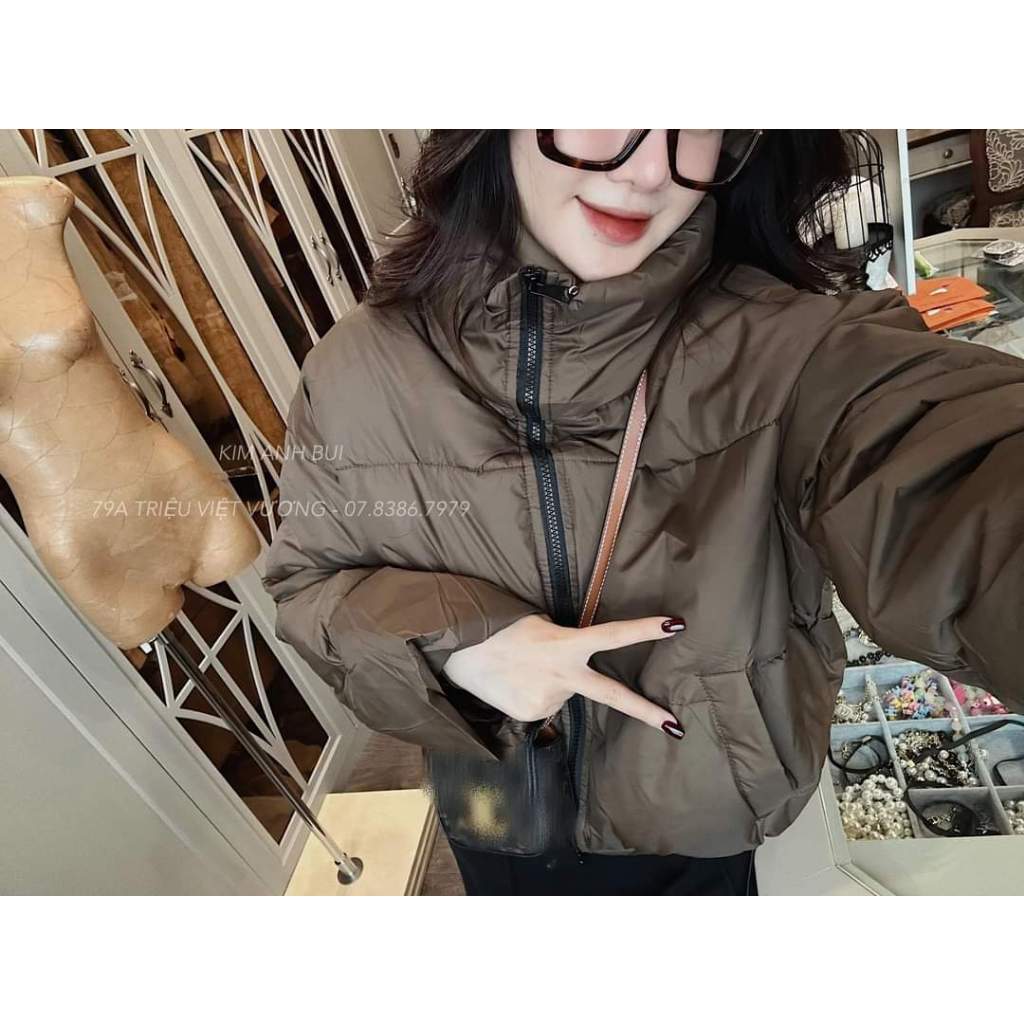 Áo phao túi dọc nữ, áo phao trần bông nữ hàng QCCC loại 1 dày dặn