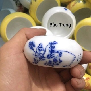 Cóng sứ đựng sâu cho các loại chim men đẹp cao cấp Bảo Trang.