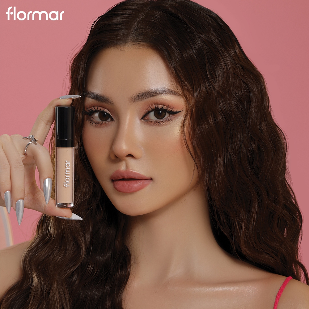 Combo Kem Nền FLORMAR Invisible Cover HD Foundation và Che Khuyết Điểm FLORMAR Perfect