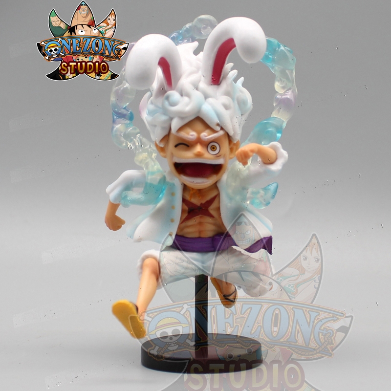 Mô hình chibi Luffy gear 5 thỏ bunny siêu cute