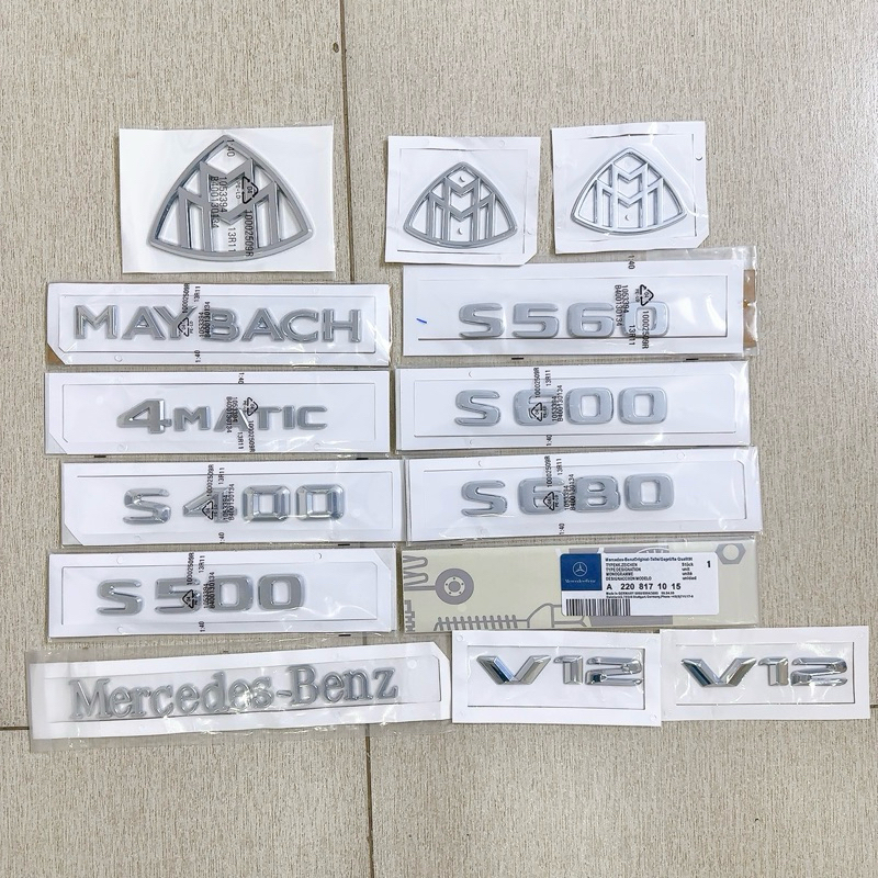 logo Maybach hàng xịn cao cấp Lô Gô Maybach Tem Dán Chữ MayBach