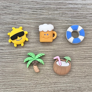 Sticker / jibitz / charm biển mùa hè gắn dép sục