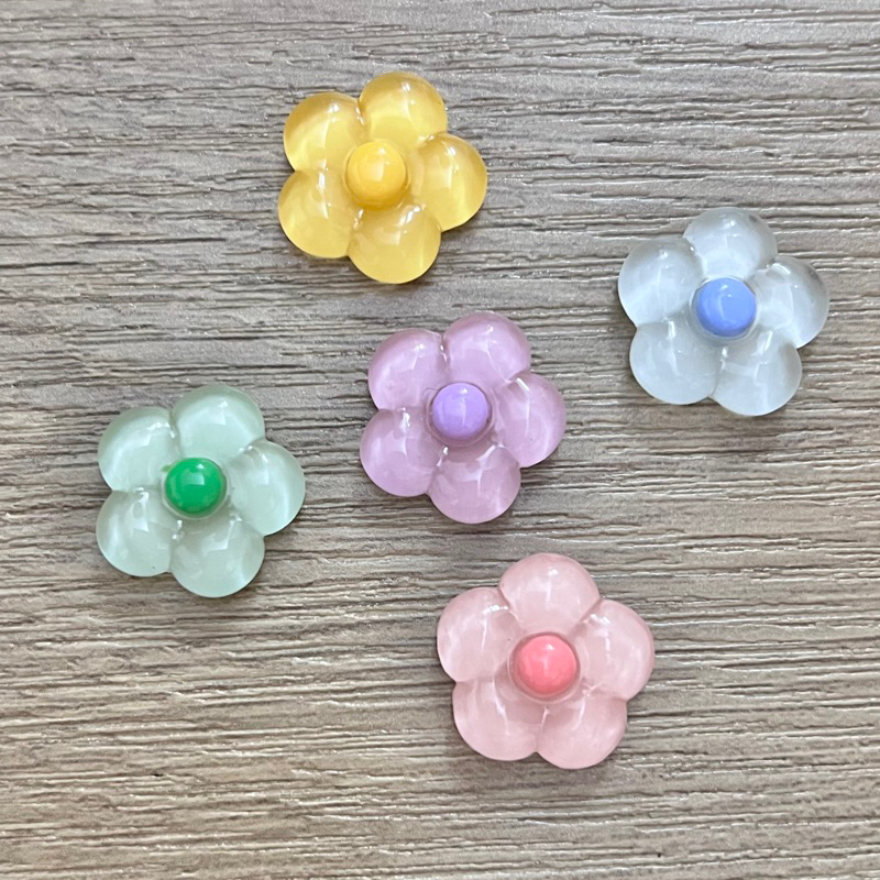 STICKER / JIBITZ / CHARM HOA TRONG CÁNH TRÒN TRANG TRÍ DÉP SỤC, DÉP CROCS