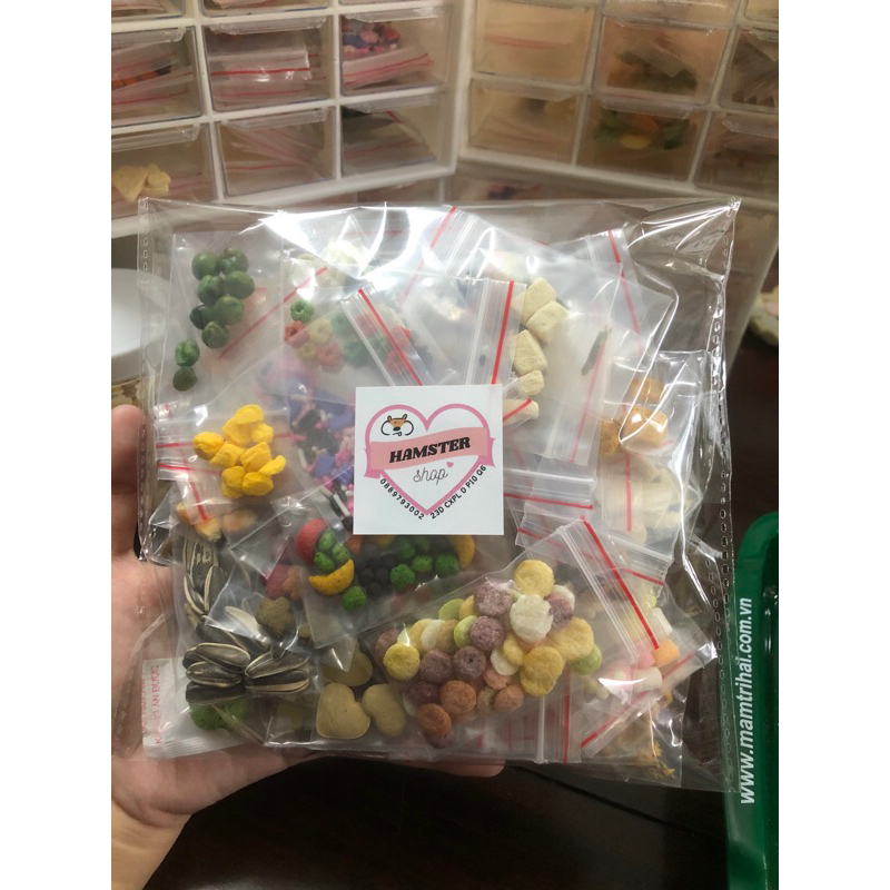  Combo 50 gói thức ăn dặm cho chuột hamster thỏ bọ nhím 🐹🐰 