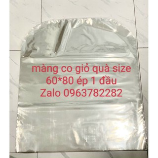 1kg màng co giỏ quà size 60x80cm ép đầu