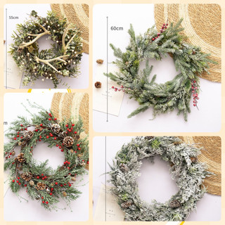 Tổng hợp những mẫu vòng nguyệt quế trang trí noel-giáng sinh kn01