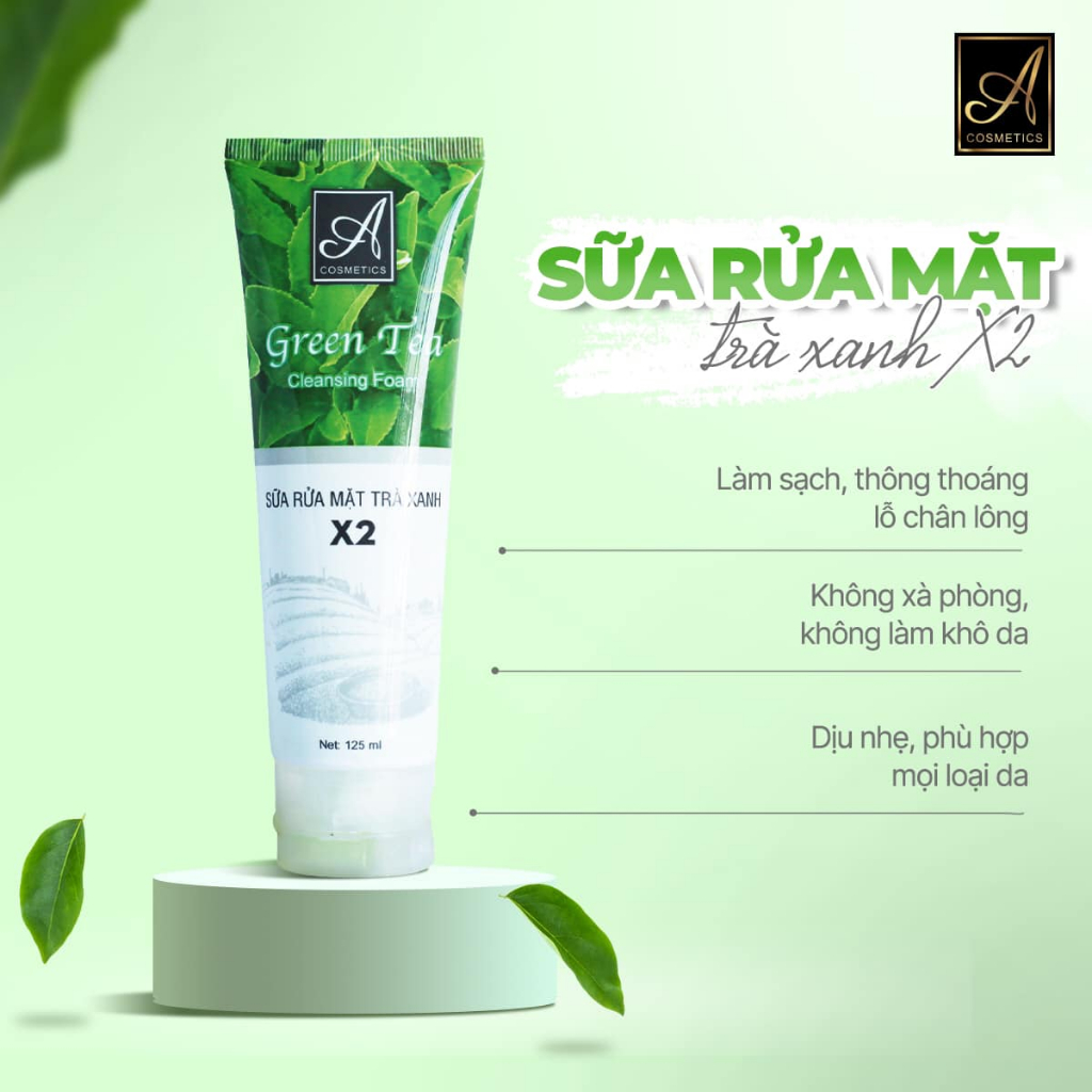 SỮA RỬA MẶT TRÀ XANH X2
