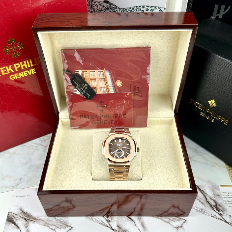 Đồng hồ nam Patek philipe Nautilus 5726 mặt vuông siz 40mm vàng rose