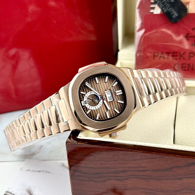 Đồng hồ nam Patek philipe Nautilus 5726 mặt vuông siz 40mm vàng rose