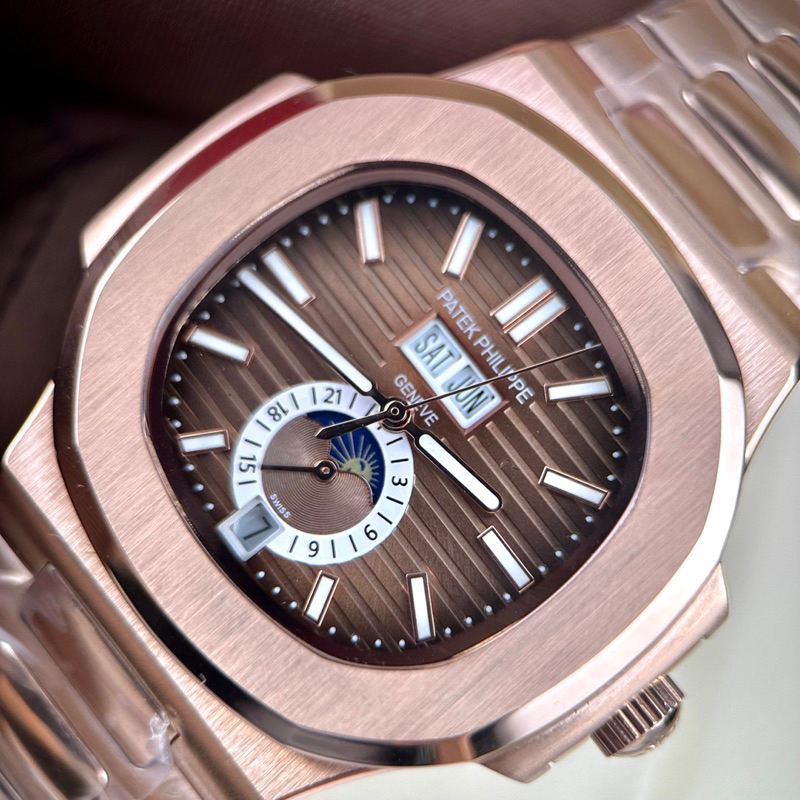 Đồng hồ nam Patek philipe Nautilus 5726 mặt vuông siz 40mm vàng rose