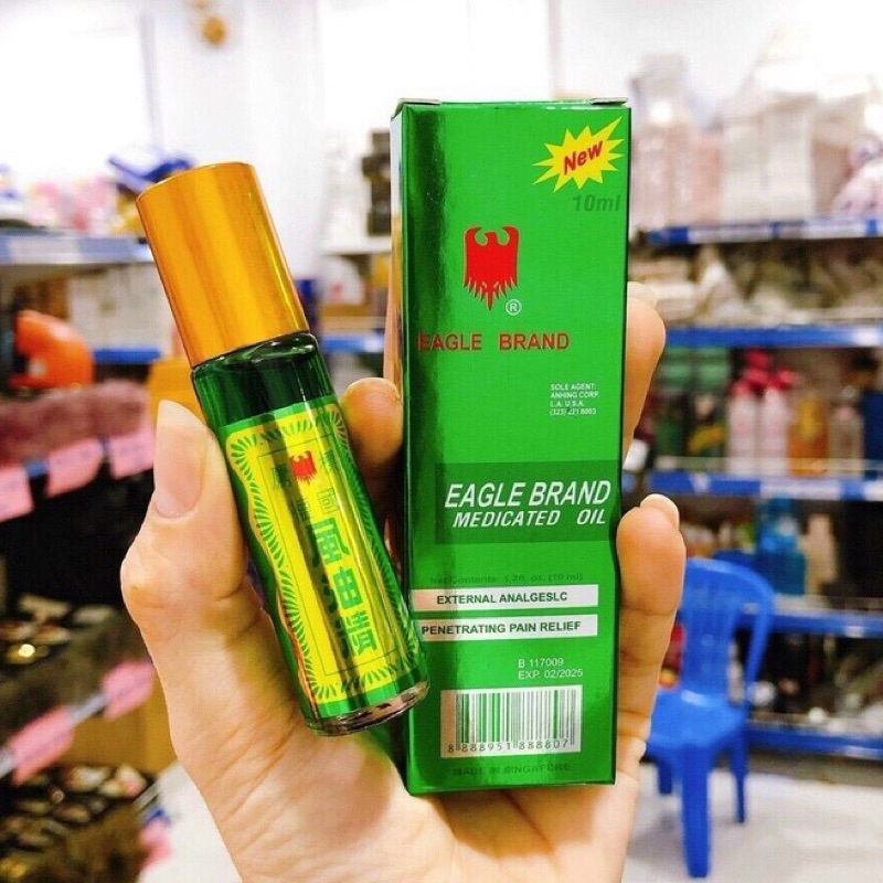 DẦU GIÓ SINGAPORE XANH CON Ó DẠNG LĂN 12M