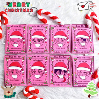 Card Attack on Titan Christmas | Card Thi Tốt Nóc pack nhân phẩm Anime Attack on titan | Levi, Eren, Mikasa,