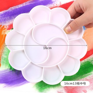Khay pha màu nước màu acrylic sơn dầu bằng nhựa nhỏ gọn