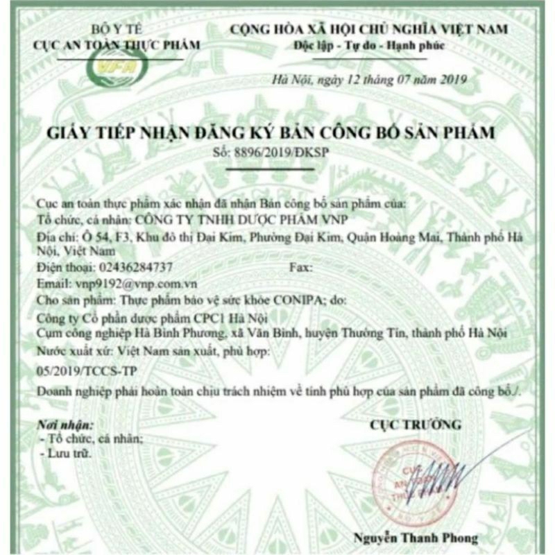 CONIPA⚡Cam Kết Chính Hãng⚡Bổ sung kẽm cho cơ thể, giúp tăng cường sức đề kháng cho cơ thể hộp 20 ống