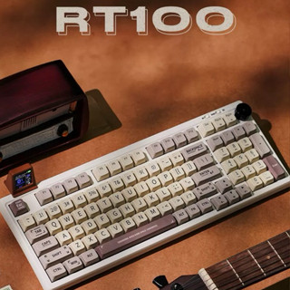  BÀN PHÍM CƠ EPOMAKER RT100  3mode   Hotswap   Led RGB   Gasket Mount   Mạch Xuôi   Màn Hình Led  
