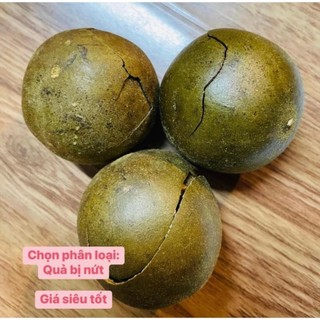 Combo 5 quả la hán vỡ vỏ trái già, thơm, đều, làm nguyên liệu pha trà thảo mộc, mát gan, thanh nhiệt