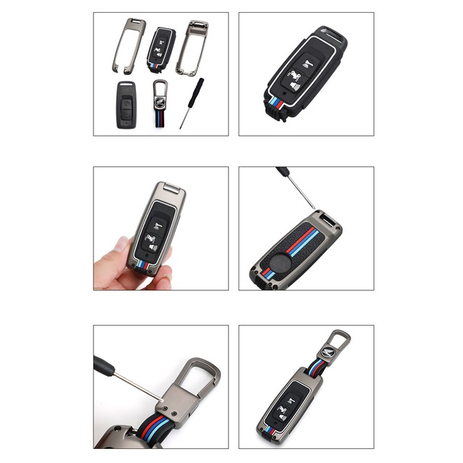Ốp chìa khoá smartkey Honda SH 21 -23, SH Mode, SH 350i, Air Blade, Winner X, PCX, Vario, Lead, Vision Hợp Kim Cao Cấ