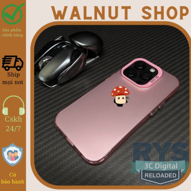 Ốp lưng nhám chống sốc gờ viên bảo vệ camera iP X đến 15promax || new case iphone
