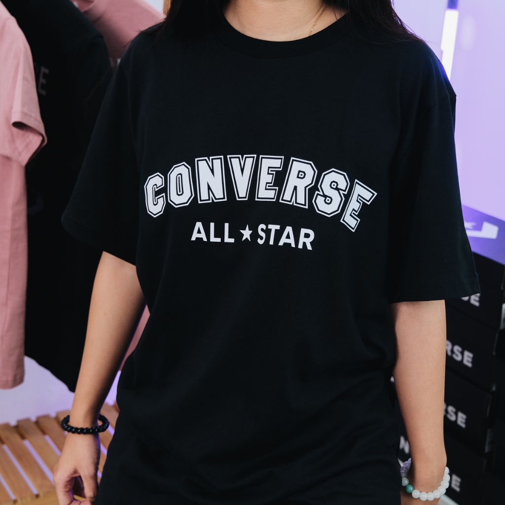 Áo Thun Cổ Tròn Ngắn Tay Converse All Star Unisex Classic Black - Đen, Thời Trang Unisex, Chính Hãng