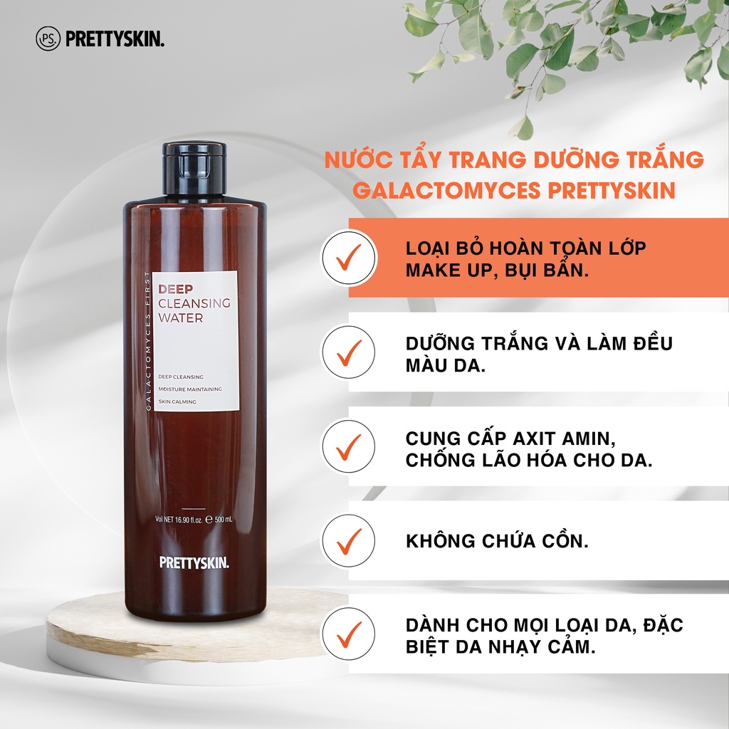 Nước tẩy trang Pretty Skin Cleansing Water 500ml