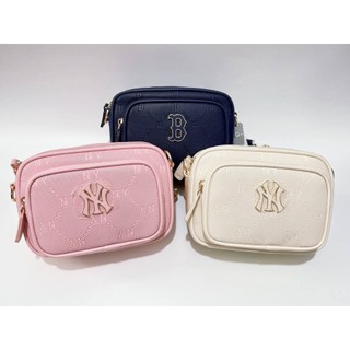 Túi đeo chéo chính hãng mlb crossbody bag trendy 7acrmd04 màu trắng hồng xanh navy