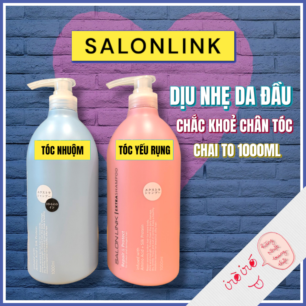 (Mẫu mới) Dầu gội Salon Link Extra nội địa Nhật phục hồi tóc, tóc nhuộm, tóc khô 1000ml, Iro Iro Shop