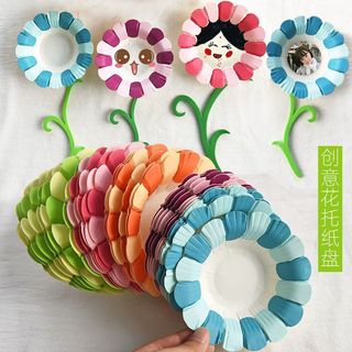 SET 10 DĨA HOA GIẤY TRANG TRÍ THỦ CÔNG - HANDMADE