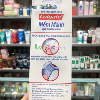 Bàn chải đánh răng mềm mảnh Colgate