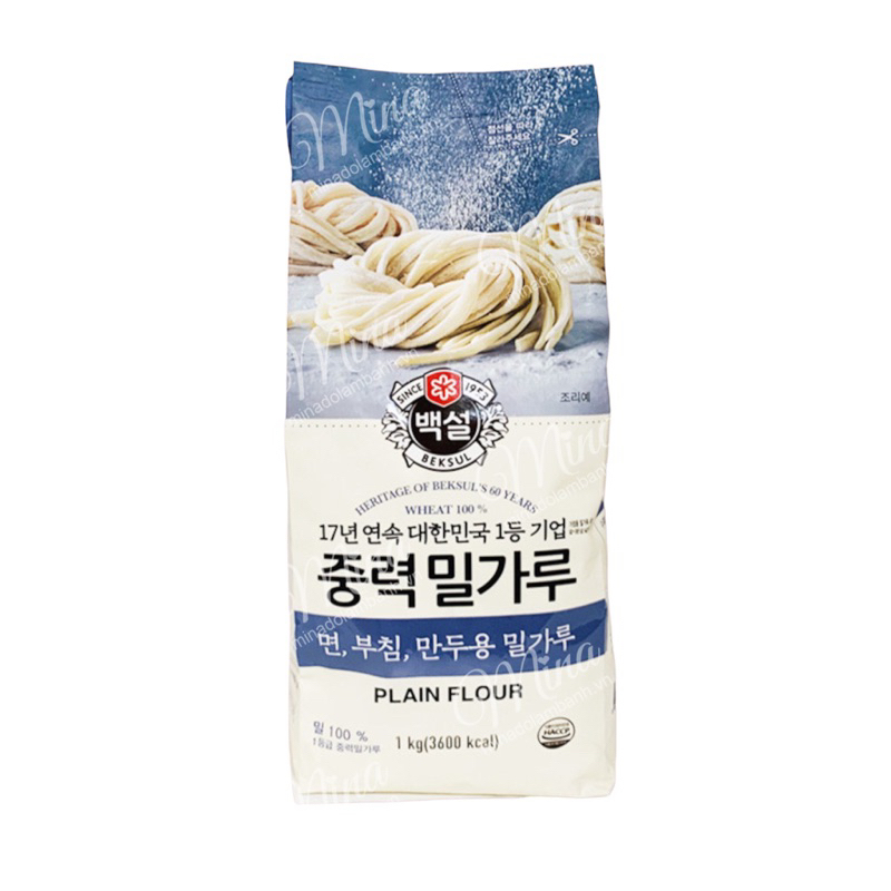 Bột đa dụng Hàn Quốc BEKSUL Plain Flour 1kg (Bột mì số 11)
