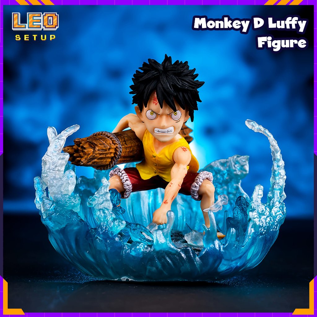 Mô Hình Luffy Đại Náo - One Piece siêu nét - Figure anime Đảo Hải Tặc cao 8cm trang trí góc làm việc bộ sưu tập cực chất