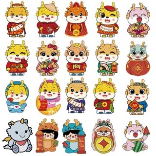 50 bao lì xì chibi tết đẹp hottrend 2024 phản quang