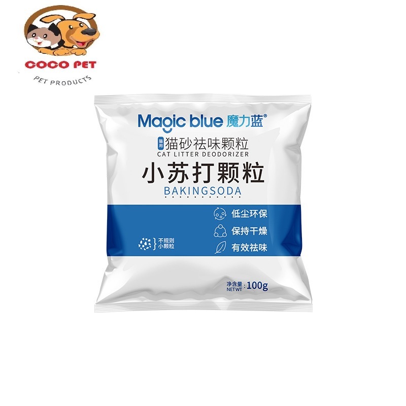 Hạt Khử Mùi Cát Vệ Sinh Mèo Baking Soda 100g Cho Chó Mèo, Khử Mùi Hôi Và Hút Ẩm Đồ Dùng Cho Thú Cưng
