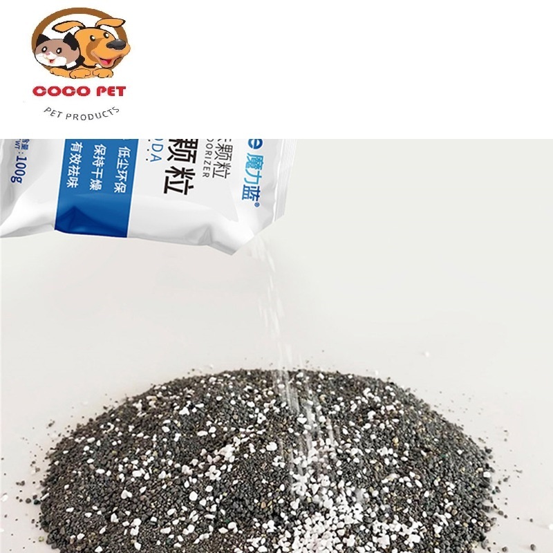 Hạt Khử Mùi Cát Vệ Sinh Mèo Baking Soda 100g Cho Chó Mèo, Khử Mùi Hôi Và Hút Ẩm Đồ Dùng Cho Thú Cưng