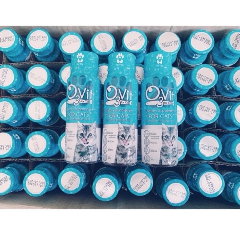 Siro O3Vit kích thích ăn ngon cho chó, mèo biếng ăn, bổ sung vitamin Omega 3