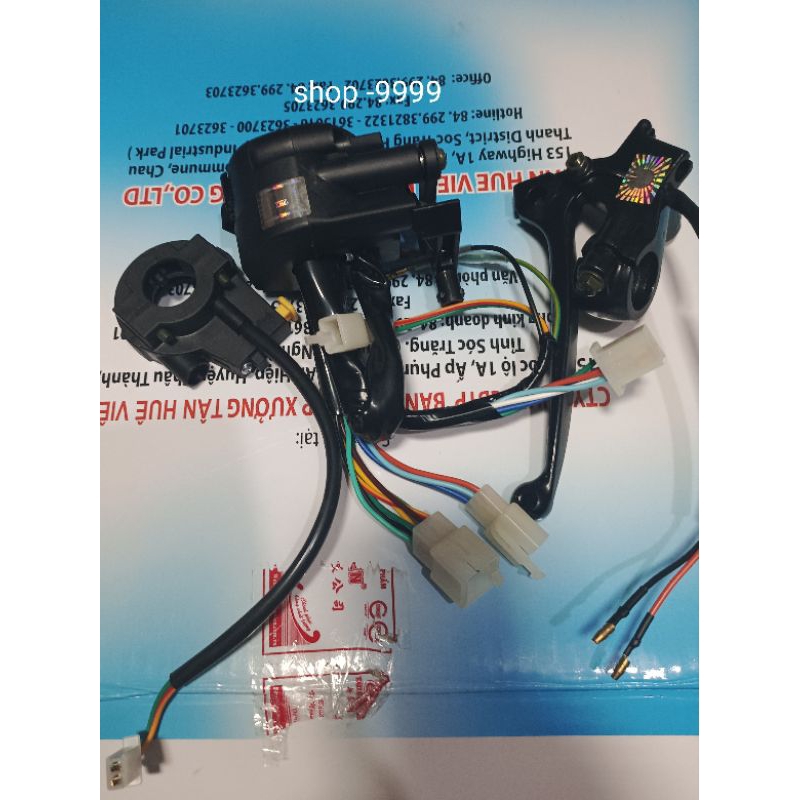 Bộ cùm công tắc chuẩn Zin dùng cho xe Wave Alpa ZX . WAVE thái nguyên bộ và lẻ