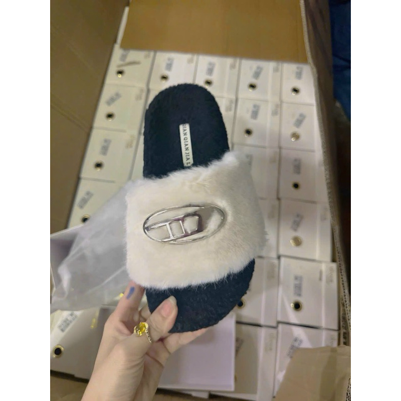 Dép lông tang sắt , quai đai qc full box