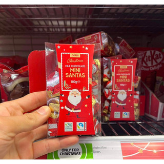 Kẹo socola Mini Santas Úc gói 100g