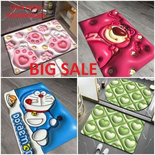 Thảm lau chân, Thảm chùi chân 3D, Thảm bếp, Thảm lau chân thấm nước tốt, Kích thước 40*60CM