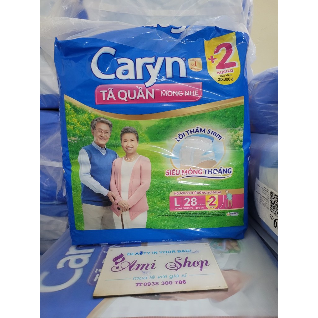 Tã quần Caryn M32/L28/XL24 GIÁ MỚI T4/2023