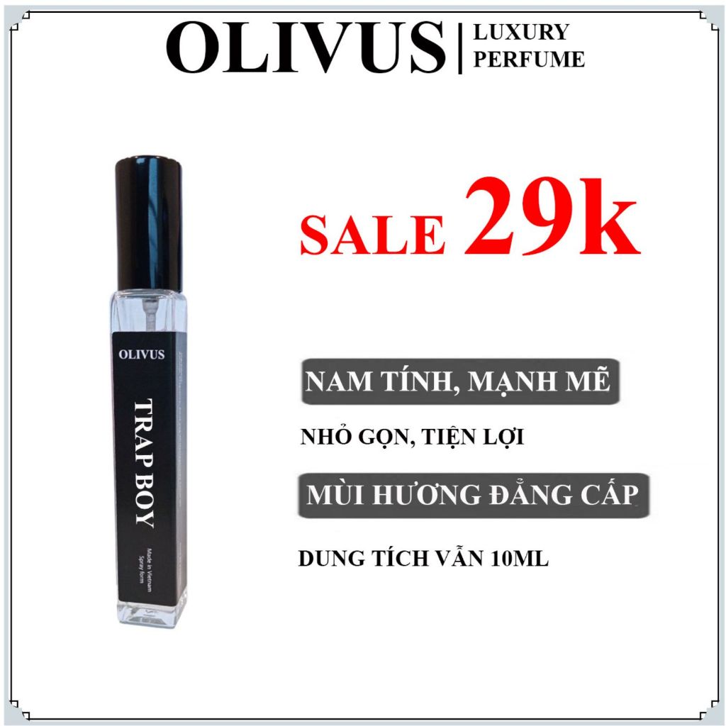 Combo 3 chai Nước Hoa Dành Cho Phái Nam Hương Thơm Nam Tính Mạnh Mẽ Cuốn Hút Dạng Xịt 10ml