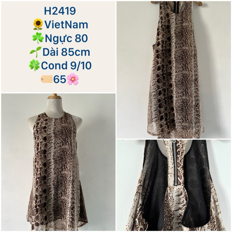 H2419 váy áo cộc tay