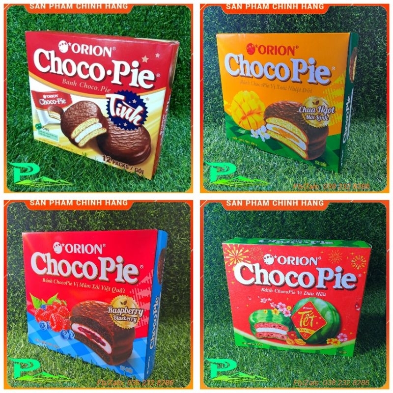 Bánh ChocoPie Orion hộp 396g - 4 vị